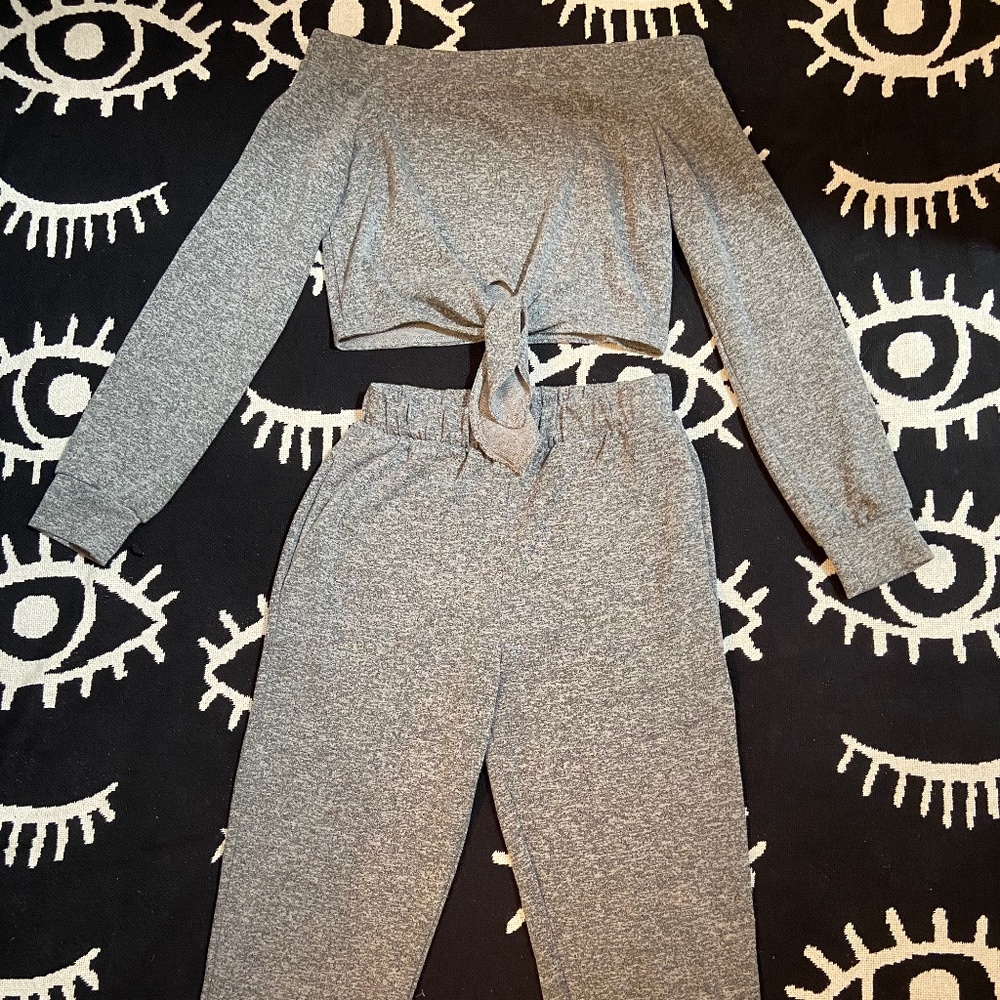 Gray Sweat Set